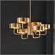 Hängeleuchte SOUND OR6 LED gold gebürstet  230V / 2x17W 3000K/ D=110 H=102/ IP20