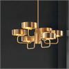 Hängeleuchte SOUND OR6 LED gold gebürstet  230V / 2x17W 3000K/ D=110 H=102/ IP20