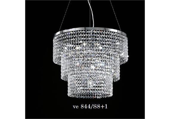 Hängeleuchte VE 844/S8+1 cristallo asfour  240V / 9 xE27 max 60W D=60 H=60