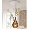 Hängeleuchte ZOE Metallic Glass kupfer  230V 3W G9 D=16 H=28cm IP20