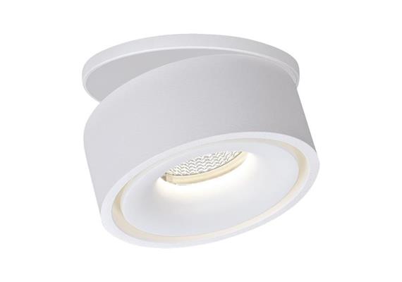Halb-Einbaustrahler Turn IN 9.3W 2700°K 45° weiss  DC 500mA 870lm D=100 H=103 CRI80 IP20