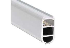 Kleiderschrankstangenprofil Cane 30 alu eloxiert inkl. PMMA Diffusor B=15mm H=30mm