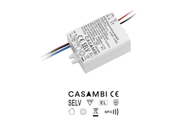 Konverter 15W NFC 100-700mA Casambi  220-240V / L=54 B=41 H=34 IP20