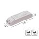 Konverter 24V LED 36W DALI-Touch DIM weiss  240V/ 6.25A / L=175 B=44 H=30 / IP20