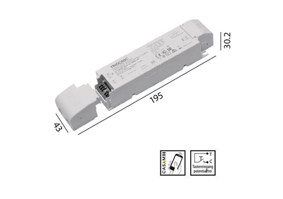 Konverter Box LCA 24V 35W Casambi-switch Dim weiss  230-240V/ L=220 x 87 x 65mm / IP56