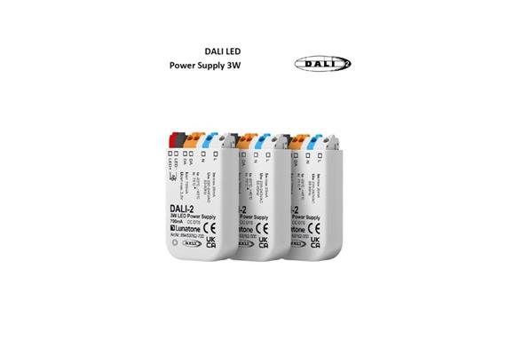 Konverter DALI 3W / 350mA für Einbau  DC 12-24V / L=58.5 B=32.5 H=15 / IP20