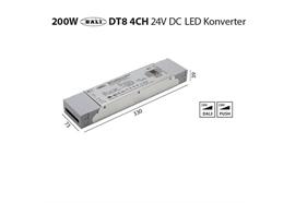 Konverter DALI DT8 24V 4-CH 200W  240V /L=330 B=79 H=39 / IP20