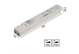 Konverter LCA 24V 100W Dali -switch-Dim weiss  230-240V/ L=295 x 43 x 30.2mm / IP20