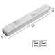 Konverter LCA 24V 150W Dali -switch-Dim weiss  240V/ DC L=325 B=43 H=30.2mm/ IP20