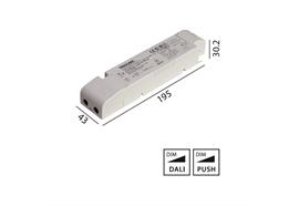 Konverter LCA 24V 35W Dali -switch-Dim weiss  230-240V/ L=195 x 43 x 30.2mm / IP20