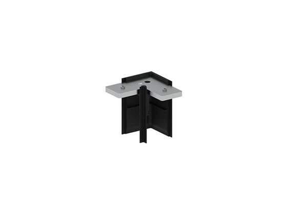 L-Stück S für Stromschiene Magneto 02 schwarz matt  L=26.2mm H=52.5 B=26.2mm IP20