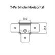 L-Stück S für Stromschiene Magneto 02 weiss matt  L=26.2mm H=52.5 B=26.2mm IP20 | Bild 2
