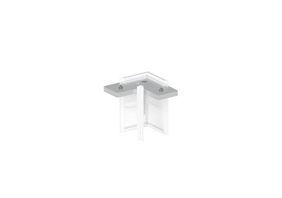 L-Stück S für Stromschiene Magneto 02 weiss matt  L=26.2mm H=52.5 B=26.2mm IP20
