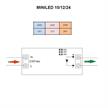 LED Konverter DC 10V-12V- 24V/ 25W  220-240V / L=145 B=39 H=28 / IP20 | Bild 3