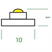 LED-Strip Flex 24V 14W/m 120° warmweiss  24V DC 3000K CRI90 1268lm/m B=10mm IP20 | Bild 2