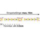 LED-Strip Flex 24V 20.1W/m fine120° warmweiss  24V SMD 3000K 1756lm/m CRI90 / B=8mm H=2mm