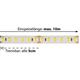 LED-Strip Flex 24V 24W/m 120° warmweiss  24V SMD 2700K 1604lm/m B=10mm H=2mm
