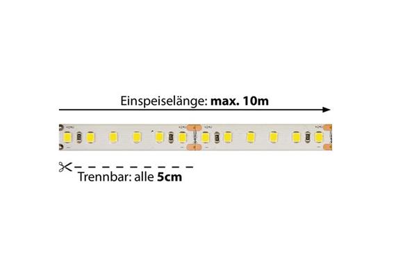 LED-Strip Flex 24V 24W/m 120° warmweiss  24V SMD 3000K 1640lm/m B=10mm H=2mm