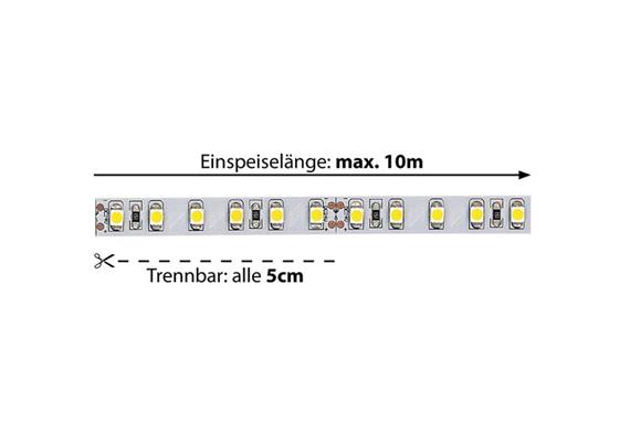 LED-Strip Flex 24V 9.6W/m neutralweiss  24V SMD 4000K 736lm/m B=8mm H=3mm