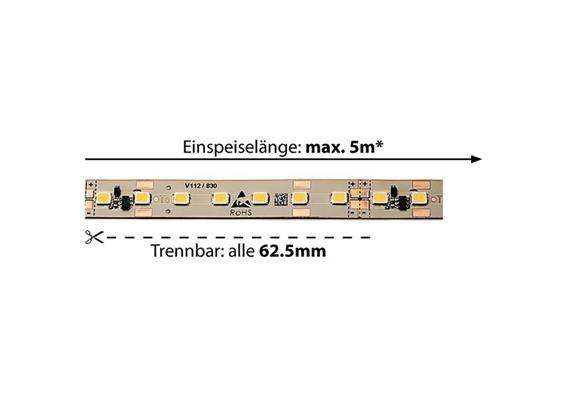 LED-Strip Prime-Flex 24V 14.2W/m 120° warmweiss  24V SMD 2700K 1710lm/m CR90 B=9.5mm H=1mm