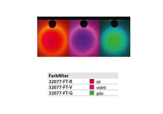 Magneto Farbfilter für Strahler Rise 60° grün  für unter der Linse 60° D=90mm