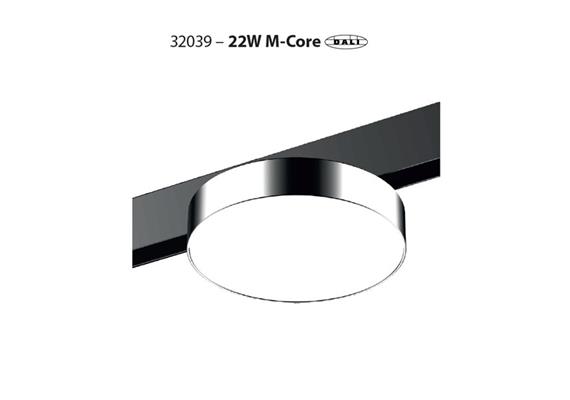 Magneto Leuchte M-Core 22W /120° weiss matt  DC 48V 2700K 1782Lm / D=180 HT=63 H=35 / IP20
