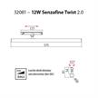 Magneto Leuchte Senzafine Twist 2.0 /12W schwarz opal  DC 48V 3000K 109Lm /L=575 D=30 IP20 | Bild 2