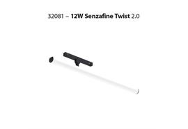 Magneto Leuchte Senzafine Twist 2.0 /12W schwarz opal  DC 48V 3000K 109Lm /L=575 D=30 IP20