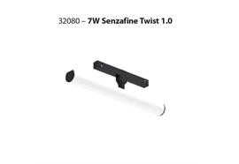 Magneto Leuchte Senzafine Twist1.0 / 7W schwarz opal  DC 48V 3000K 546Lm /L=295 D=30 /IP20