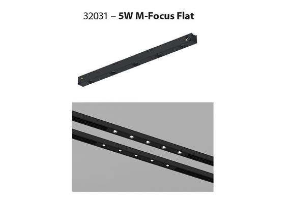 Magneto M-Focus Flat 5W schwarz matt  DC 48V 3000K 444Lm L=300 B=16 / IP20