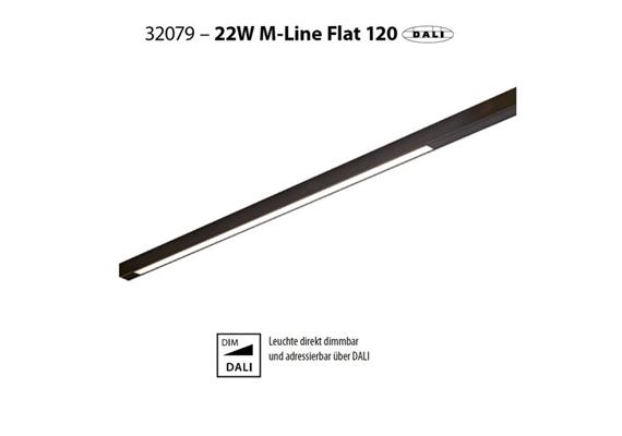 Magneto Mini Leiste Line Flat 120 weiss matt  DC48V 3000K 22W 2304Lm L=1206 B=18 IP20