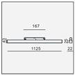 Magneto Schienen-Leiste Led Line 4.0 weiss matt  DC48V 2700K 28W 2638Lm L=1125 B=22 IP20 | Bild 2