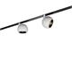 Magneto Schienen-Strahler Ball 12W schwarz matt  DC 48V 2700K 962Lm D=75 H=106 IP20