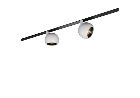 Magneto Schienen-Strahler Ball 12W schwarz matt  DC 48V 2700K 962Lm D=75 H=106 IP20