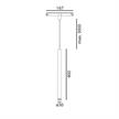 Magneto Schienenpendel Tube 340 8W weiss matt  DC48V 2700K 607Lm L=400 D=30 IP20 | Bild 2