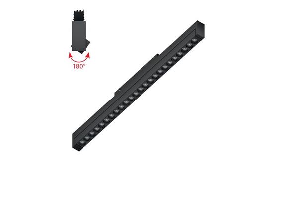 Magneto Schienenstrahler Focus 4.0 JS schwarz  DC48V 3000K 20W 998Lm L=723 B=23 H=68 /IP20