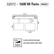 Magneto Strahler M-Twin 2x8W / 24° weiss matt  DC48V 3000K 2x809Lm D=70 L=90 H=49 / IP20 | Bild 2