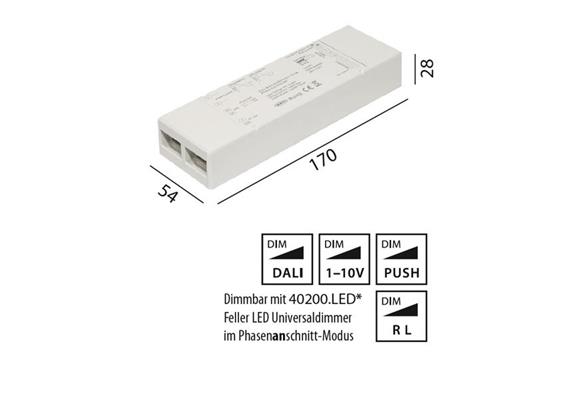 Multi- Dimmeinheit 4in1 24V-480W  24V/ 20A L=170 B=54 H=28 IP20
