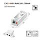 Multi-Konverter Casambi 12.5W bis 17.1W  230V/ 250-700mA L=130 B=43 H=30 IP20