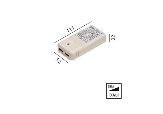 Multi Konverter new Jolly12W-20W DALI  220-240V L=111 B=52 H=22 / IP20