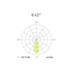 Optik für Deckenleuchte Vior bold 45° weiss  DC 2700K CRI90 / D=290 H=108 / IP54 | Bild 3