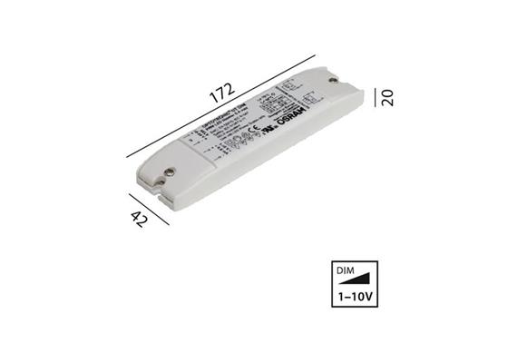 Optotronic OT DIM 50/120W Dimmeinheit Analog 1-10V  L=172 B=42 H=20