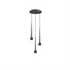 Pendel Falling Sun Chandelier Three schwarzmatt  230V 3x14W 5100m CRI90 L= 60cm H=45 /IP20