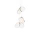 Pendeleuchte 141.3 / 3x2W Gläser transparent  230V /12V DC CCT 2500K 250-380mm / IP40