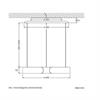 Pendeleuchte MITO Sospeso up 40 variabel wide schwarz  240V 40W 2220lm D=400mm H=52 /IP20