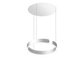 Pendeleuchte MITO Sospeso up 40 variabel wide silbermatt  240V 40W 2220lm D=400 H=52 /IP20