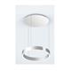 Pendeleuchte MITO Sospeso up 40 variabel wide silbermatt  240V 40W 2220lm D=400 H=52 /IP20