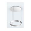 Pendeleuchte MITO Sospeso up 40 variabel wide silbermatt  240V 40W 2220lm D=400 H=52 /IP20