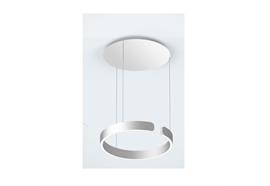 Pendeleuchte MITO Sospeso up 40 variabel wide silbermatt  240V 40W 2220lm D=400 H=52 /IP20