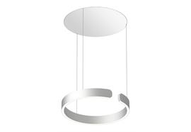 Pendeleuchte MITO Sospeso up 40 variabel wide silbermatt  240V 40W 2220lm D=400 H=52 /IP20